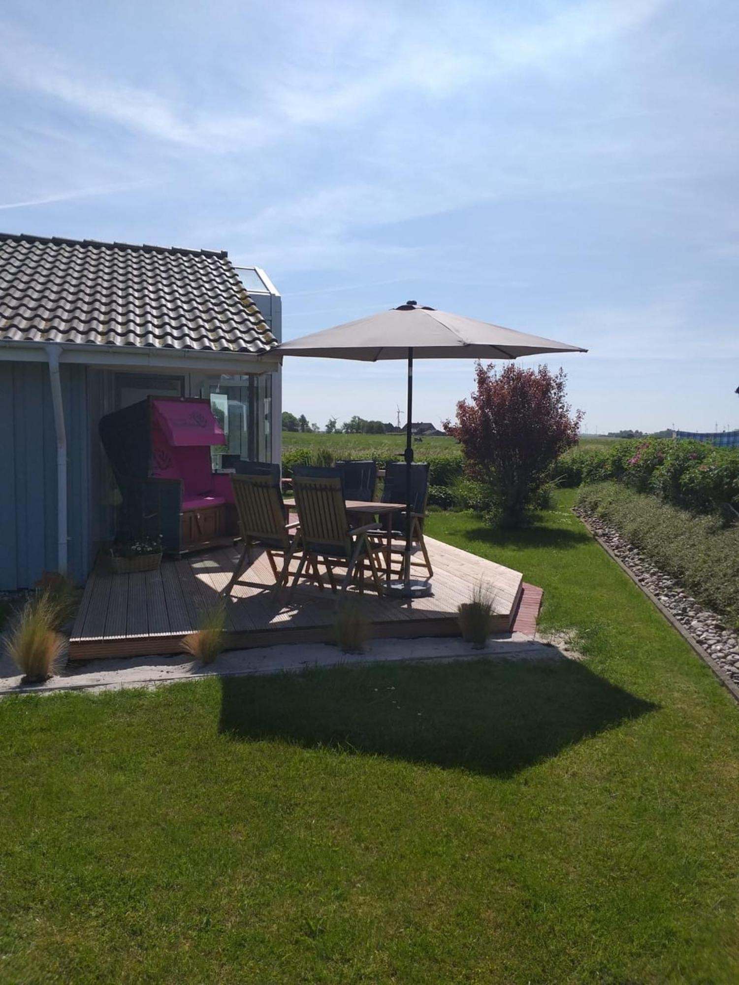 Modernes Ferienhaus Direkt An Der Nordsee Wesselburenerkoog Экстерьер фото